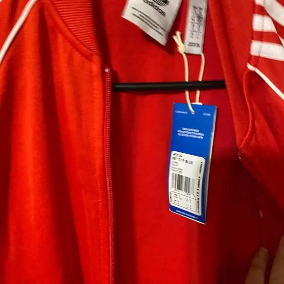 Adidas Red Track Jacket - Picture 2 of 3